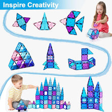 Magnetic Building Blocks Kids Boys Girls Toys Age 6 7 8 9 Magnetic Tiles 3D Castle for Princess Learning Educational STEM Toy 3 4 5 6 7 8 9 Year Old Boy Girls Gifts on Birthday Christmas 47pcs