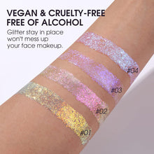 LANGMANNI 2Pcs Holographic Body Glitter Gel for Body, Face, Hair and Lip.Color Changing Glitter Gel Under Light. Vegan & Cruelty Free-1.35 oz/pcs (1 Golden Ocean+2 Sparkling Pink)