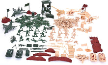 JOYIN 164 Pcs Military Soldier Playset Army Men Action Figures Battle Group, Deluxe Plastic Military Playset Soldiers Bucket With Aircrafts, Helicopters, Tanks and Other Accessories