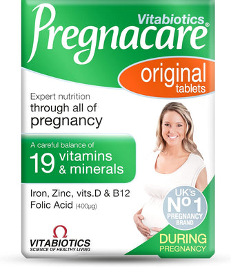 Pregnacare Original Formula Tablets During Pregnancy Support Vitamins and Supplements, 30 Tablets