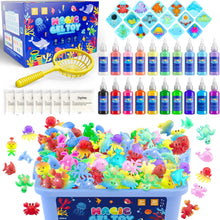 Hot Bee 20 Colours Magic Water Elf Toy Kit, Aqua Fairy Water Gel Kit with 8 Double-Sided Moulds, 10 Glitter Gels, Kids Toys, DIY Aqua Fairy, Creative Crafts & Art Kit Gifts for Girls Ages 5 6 7 8