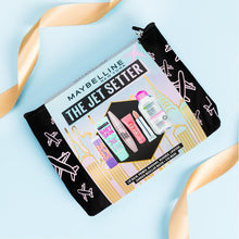 Maybelline 6x piece Makeup Kit 'Jet Setter', Primer, Mascara, Lipstick, Lip Balm, Liquid Blush & Micellar Water Set, Travel Kit, For Cosmetic Lovers! Dimensions: (LxWxH): 190x55x140cm