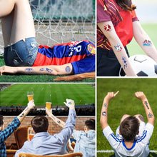 Lubibi Football Tattoo Stickers Kit,12 Sheets Football Temporary Tattoos Sticker,1 Sheet Silicone Wristband, Football Soccer Themed Party Favour Bag Fillers Fake Transfer Tattoo Sticker For Kid Adult