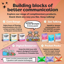 200 Family Conversation Cards - Put Down The Phones & Connect with Family - Get to Know Each Other Better with Meaningful Talk - Let Kids Express Themselves, Great for Dinner Table & Road Trips