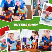 Magnetic Blocks - Build Mine Magnet World Magic Portal Set, Magnetic Tiles Building Blocks Toddler Toys STEM Sensory Outdoor Toys for 3+ Year Old Boys & Girls, Creative Kids Games Kids Toys