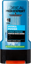 L'Oral Men Expert Hydra Power Shower Gel for Men 300 ml (Pack of 6, Bulk Buy)