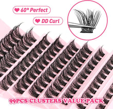 Lash Clusters 108Pcs DIY Eyelash Extenisons Natural Look Wispy Lashes 8-16MM D Curl Reusable Individual at Home Fluffy Extensions by JIMIRE