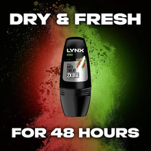 LYNX Africa 48-hour protection against odour and wetness Anti-perspirant Roll On deodorant with an iconic scent 6 x 50 ml