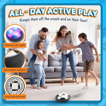 Let Loose Moose Hover Ball  Light Up Indoor Football 2 Pack w/Foam Bumpers for 3-12 Year Old Boys and Girls  Games and Toys for Kids