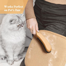 BFWood Clothes Brush - Boar Bristle Lint Brush for Suits, Cashmere, Wool, Velvet, Suede - Large Beech Handle