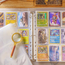 540 Pockets Trading Card Sleeves, 30 Sheets Double Side 9-Pocket 11 Holes Card Sleeves Card Binder Fit 3 Ring Binder Trading Card Binder for Game Sports Cards OS22030