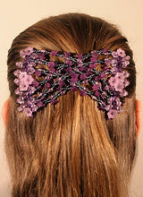 Mebella Women/Ladies Magic Hair Clips Stretchy EZ double comb Different hair styles - Purple