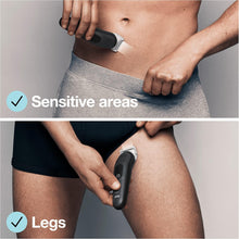 Braun Body Groomer 3, Manscaping Tool For Men With SkinShield Technology, Sensitive Comb, Wet & Dry, 100% Waterproof, UK 2 Pin Plug, BG3350, Black/Grey