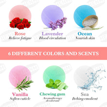 HENMI Bath Bombs Gift Set, 6 Handmade Fizzy Bathbombs, Organic & Natural Essential Oil Spa Bomb, Birthday Christmas Anniversary Bubble & Spa Bath Gift Bath Bombs For Women Men Kids