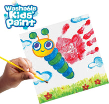 CRAYOLA Washable Paints and Brush - Assorted Colours (Pack of 18)  Perfect for Any Arts & Crafts Needs - Easily Washable  Ideal for Kids Aged 3+