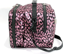 Kassaki Pro Hairdressing Bag Barber Tool Carry Bag Hair Equipment Salon Storage Travel Bag Pink Leopard