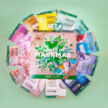 Garnier Face & Eye Mask Gift Set, 12 Vegan Sheet Masks with Vitamin C, Hyaluronic Acid, Lavender, Pomegranate, & Green Tea, Approved by Cruelty Free International, Vegan