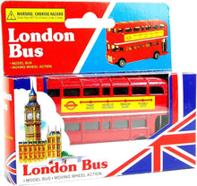 London Red Bus (Small) - Double Decker Red Bus Model Made of Die Cast Metal and Plastic Parts
