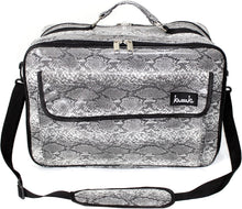 Hairdressing Barber Bag in Snake Salon Equipment Travel Case by Kassaki (Grey Snake Look)