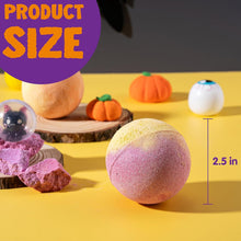 8 Pcs Halloween Bath Bombs for Kids with Surprise Halloween Themed Toys InsideBubble Bath Bombs with Toys InsideSPA Bath Fizzies Set, Great Gift Set for Birthday, Halloween for Boys and Girls