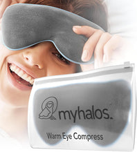 Heated Eye Mask For Dry Eyes - Microwave Activated Warm Eye Compress Treats Blepharitis & Styes - Our Plush, Warm Compress for Eyes Includes a Adjustable Strap & Pouch For Your Dry Eye Mask - HM Mask