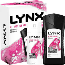 LYNX Attract for Her Duo Body Spray Gift Set Body Wash and Deodorant perfect for her daily routine 2 piece