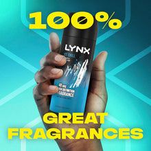 Lynx Ice Chill Aerosol Bodyspray 48 hours of odour-busting zinc tech iced mint & lemon deodorant 6x 150 ml