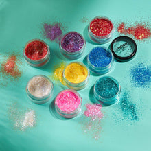 Iridescent Glitter Shakers by Moon Glitter - White - Cosmetic Festival Makeup Glitter for Face, Body, Nails, Hair, Lips - 5g