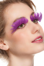 huge purple eyelashes eye black purple cosplay colored eyelashes with dramatic colored P8