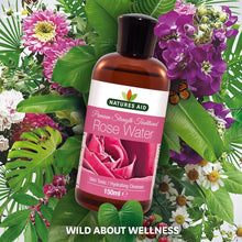 Natures Aid Premium Strength Traditional Rose Water, 150ml (Ingredients : Aqua , Alcohol, Rose Oil)