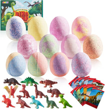 Bath Bombs for Kids with Dinosaur Toys, 12 Pack Bubble Bath Bombs with Surprise Toy Inside, Natural Essential Oil SPA Bath Fizzies Set, Kids Safe Birthday Gift Set for Boys and Girls