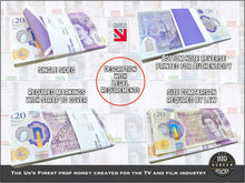 Big Screen Stacks  New Edition 20 Prop Money Pounds  Made by UK Industry Award Winners  2000 in Pretend Bank Notes  Compliant with Bank Of England