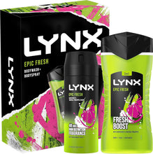 LYNX Epic Fresh Duo Body Spray Gift Set Body Wash & Deodorant perfect for his daily routine 2 piece