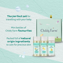 Childs Farm  Baby Bathtime Travel-Sized Sample Pack  Baby Moisturiser 30ml, Baby Wash 30ml & Baby Bubble Bath 30ml  Suitable for Newborns with Dry, Sensitive & Eczema-prone Skin