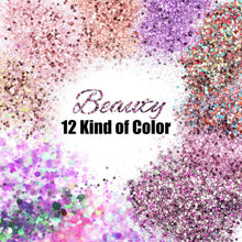 DazSpirit 12pcs Chunky Glitter for Face, Body, and Hair, Glitter Festival Makeup Set - Safe for Body Hair Nail Eye Beauty Makeup Art Decorative for Festival Party Christmas Craft