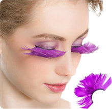 huge purple eyelashes eye black purple cosplay colored eyelashes with dramatic colored P8