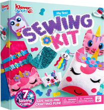 Klever Kits My First Felt Sewing Kit for Kids Age 6+,Beginner Craft,7 Easy DIY Wildlife Artworks of Unicorn Pillow, Mermaid Card Holder,Keyring Charms,Sew DIY Felt Craft Kits Birthday Presents