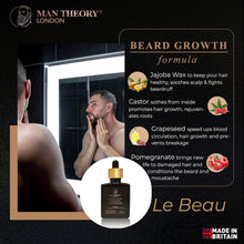 Man Theory London Beard Oil Leave in Conditioner  Vegan  Paraben Free  Finest Ingredients - Oils from Jojoba, Castor, Pomegranate, Grapeseed  Vanilla Fragrance