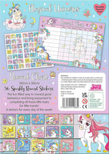 Magical Unicorns Reward Chart with Sparkly Stickers, Pink