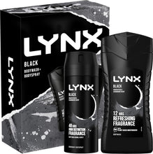 LYNX Black Duo Body Spray Gift Set Body Wash & Deodorant perfect for his daily routine 2 piece