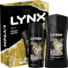 LYNX Gold Duo Body Spray Gift Set Body Wash and Deodorant perfect for his daily routine 2 piece