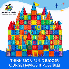 Magnetic Tiles 125 PCS (XL SET), Magnetic Tiles for Kids, Toy for 3 4 5 6 7 8 Year Old Boys & Girls, Magnetic Tiles Building Set, Great Gift for Kids Aged 3-8, Gift Box, + Bonus Zippered Carrying CASE