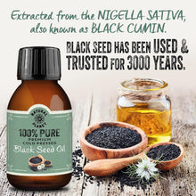 Natural Planet Black Seed Oil 100ml Cold Pressed High Strength Thymoquinone Nigella Sativa. Kalonji Non-GMO Cruelty Free