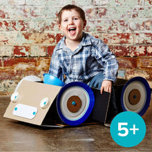 Makedo Explore, Upcycled Cardboard Construction Toolkit in Small Toolbox (50 Pieces), STEM + STEAM Educational Toys for at Home Play + Classroom Learning, Reusable Tools for Boys and Girls Age 5+