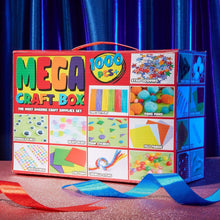 Arts and Crafts for Kids 1000+ Pieces - Pom Poms, Pipe Cleaners, Tissue Paper, Gem Stickers, Shredded Paper, Craft Sticks - Art Supplies Craft Kits for Kids