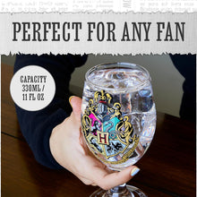 Hogwarts Crest Colour Change Drinking Glass - Officially Licensed Harry Potter Goblet for Wine Cocktails and Cold Beverages, Novelty Harry Potter Themed Party Decoration Gift 330ml ,11oz  Paladone