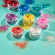 Iridescent Glitter Shakers by Moon Glitter - White - Cosmetic Festival Makeup Glitter for Face, Body, Nails, Hair, Lips - 5g