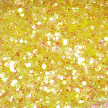 HEMOER Yellow Opal Glitter, 100 g Chunky Sequins Glitter, Craft Glitter for Resin, Face, Nail, Body, Crafts, Slime Festival Party Art, Glitter Powder for Nails Glitter