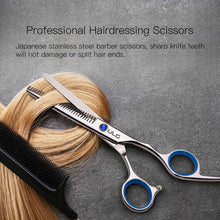 Hair Thinning Scissors Cutting Teeth Shears Professional Barber ULG Hairdressing Texturizing Salon Razor Edge Scissor Japanese Stainless Steel with Detachable Finger Ring 6.5 inch