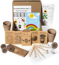 Kids Gardening Set, Grow Your own kit for Children, Wildflower Seeds, Garden Set for Kids, Seed Kits for Kids, Kids Survival kit, Childrens Gardening Set, Kids Activity Pack (Grow Your Own Deluxe)
